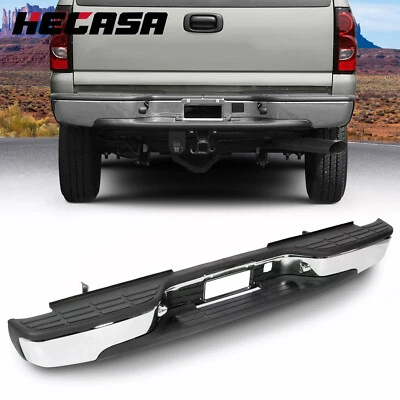 Chrome Rear Step Bumper Chevy Silverado 2500 HD 3500 For 1999-2007 Complete - Image 1 of 4
