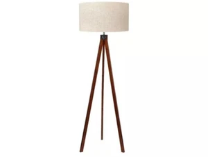 (2) LEPOWER Wood Tripod Floor Lamp Mid Century Standing Lamp Modern Design - Picture 1 of 10