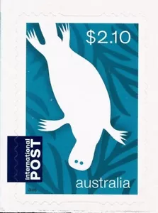 2016 Australian Animals Monotremes - Estampilla folleto internacional Ornitorrinco de $2,10 - Imagen 1 de 1