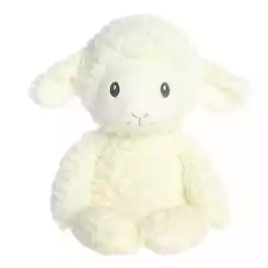 ebba - Colección Huggy - 13" Cordero Leah Adorable Bebé Animal de Peluche - Imagen 1 de 4