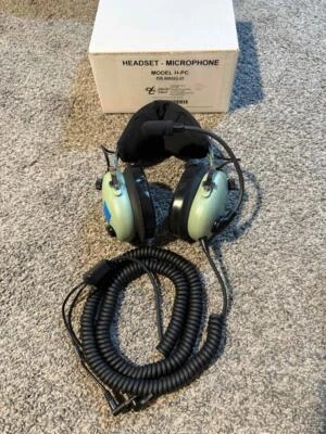 David Clark Model H-PC 40624G-01 Computer Headset w/ Microphone Tested Free Ship - Image 1 of 4