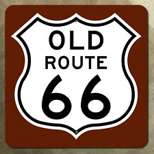 Texas old route US 66 historic highway marker road sign 1985 Amarillo 24x24