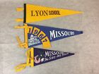 Vintage Souvenir Of The 1967 Missouri Lyon School Felt Pennants Sho-Me State