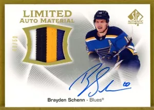 2021-22 SP Authentic Material Autographs - Brayden Schenn PATCH AUTO /50 - Picture 1 of 2