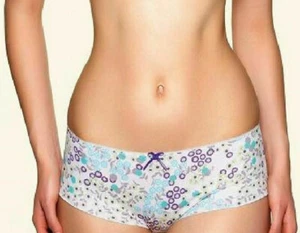 Freya Celia Ivory & Aqua Shorty Briefs Knickers Pants Panties Floral Boyshorts - Picture 1 of 1