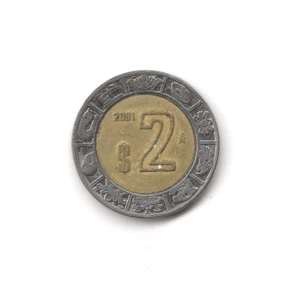 2001 Mexico - 2 Pesos - 024 - Bi-Metallic - 5g - Picture 1 of 2