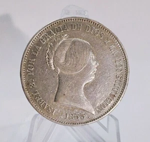 Isabel 2ª 20 Reales 1855 Madrid EBC - Imagen 1 de 2