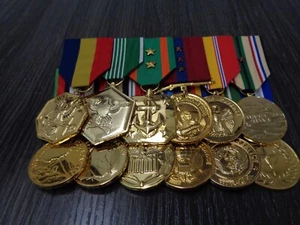 USMC GULF AFGAN Medal Group lote 12 Alistados Pro Montados sin nombre calidad de museo - Imagen 1 de 15