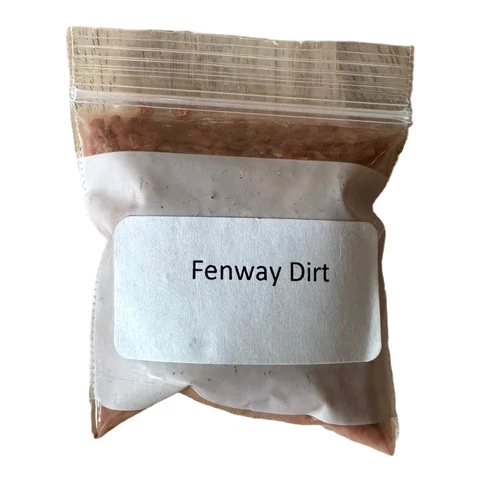Pouch of Authentic Fenway Park Boston Red Sox Dirt MLB Ticket Holders Gift Cover