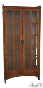 66875: STICKLEY Mission Oak 2 Door Cabinet Bookcase - Picture 1 of 14