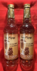 2 ct Jordan’s Skinny Syrups Sugar Free Butter Toffee No Sugar/Calories - Picture 1 of 6