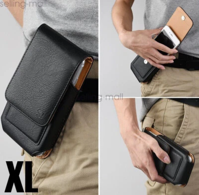 Cell Phones Vertical Leather Case Pouch Cover Belt Clip Holster with Card Holder - Image 1 of 4