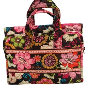 NEW! VERA BRADLEY Floral Travel Tote Hanging Bathroom Toiletries 29"L"x11"W - Bild 1 von 15