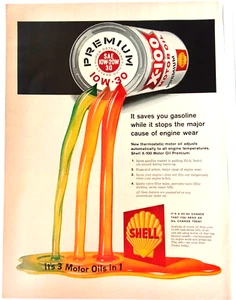 Retro Shell Gas & Oil Advertisement 1950s Ad 10x14 - Picture 1 of 3