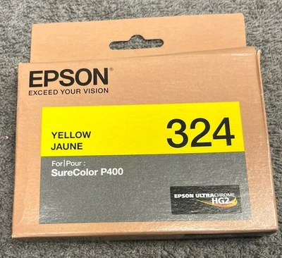 Epson Ultra Chrome 324 Yellow Ink Cartridge Date: 9/2021 - Image 1 of 4