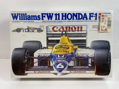 Tamiya Williams FW 11 Honda F-1 Grand Prix 1:20 Model Kit #20019 Vintage 1986 - Image 1 of 4