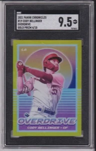 2021 Panini Chronicles Overdrive Gold Prizm 4/10 Cody Bellinger #19 SGC 9.5 - Bild 1 von 2