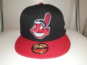 New Era MLB Cleveland Indians 1995 World Series Chief Wahoo 59FIFTY Fitted Cap - Picture 1 of 6