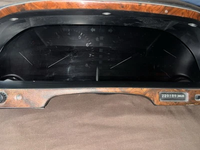 1990-1992 Lexus Ls400 Wood Grain Cluster Bezel OEM and Cluster Panel OEM - Image 1 of 4