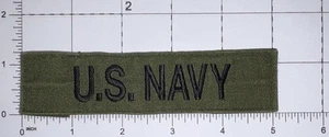 USN OD Subdued US Navy Tape Sew-On Used Z15 - Picture 1 of 1