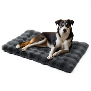 Dog Crate Pad Fluffy Dog Bed Mat Blanket Medium Plush Warm Washable Crate Mat... - Picture 1 of 7
