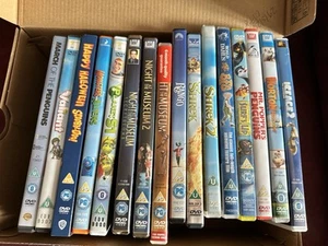 Job Lot x16 Children’s DVDs - Shrek, Night At The Museum, Scooby Doo, Penguins - Picture 1 of 3