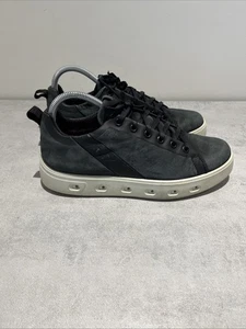 Ecco Street 720 Schuhe Herren UK6 Schwarz Leder GTX Belüftet Freizeit Sneaker - Bild 1 von 9
