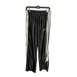Nike Basketball Dunk Pants Silky Shiny Dazzle Warm Up Satin Boy’s XL Y2K Swoosh - Picture 1 of 11
