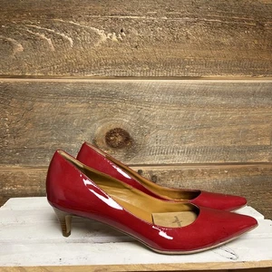 Cole Haan High Heels Pumps Shoes Women's Size 9.5 Red Patent Leather - Picture 1 of 13