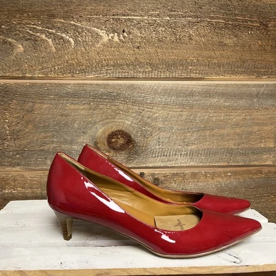 Cole Haan High Heels Pumps Shoes Women's Size 9.5 Red Patent Leather - Image 1 of 4