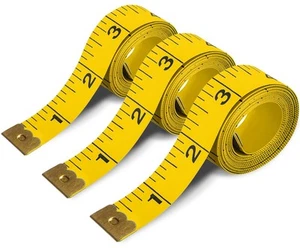 Tape Measure Body Measuring Tape 3 Pack Soft Fabric Measuring Tape for Sewing... - Picture 1 of 7