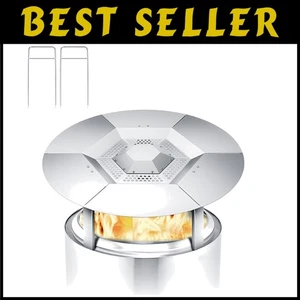 Edelstahl Hitzeabweiser für Solo Herd Lagerfeuer - Bild 1 von 10