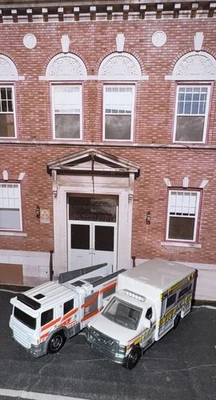 Lot Of 2 Matchbox Scania P 360 Fire Engine & Ford F-350 Ambulance SUAS NLFFP 164 - Image 1 of 4