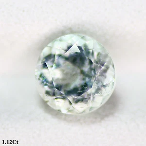1.12 Ct Amazing Perfect Round 6.2 MM 100% Natural Aqua Blue Brazil Aquamarine - Picture 1 of 5