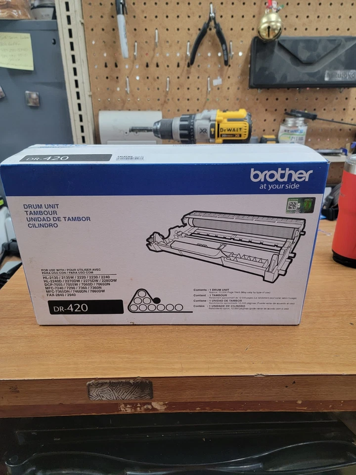 Unidad de batería Brother DR-420 nueva sellada genuina sellada de fábrica. Foto 1 de 3