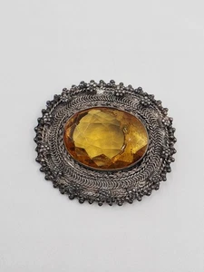 Vintage Israel 925 Brooch Pendant - Picture 1 of 15