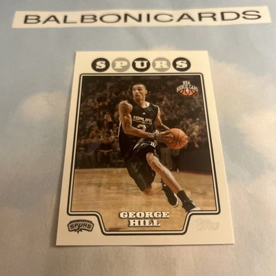 2008-09 Topps - George Hill #213 (RC) novato San Antonio Spurs casi nuevo+ envío gratuito Foto 1 de 2