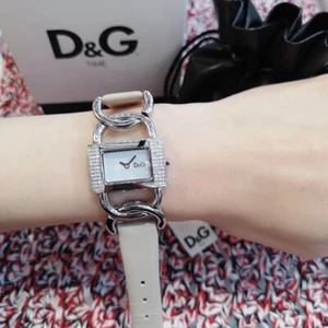 D&G Dolce & Gabbana "Donna" ladies rectangle 30x20mm DW0564 NEW IN BOX - Picture 1 of 5