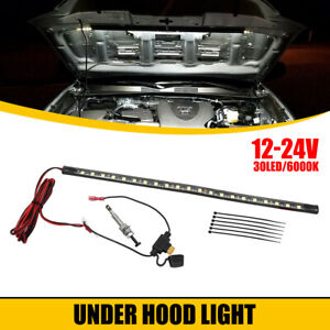 Universal LED Car Repair Truck Under Hood Engine Bay Light Strip +Switch Control