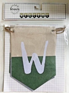 WELCOME Canvas Banner 72" Party Supply Wall Decoration photo prop - Picture 1 of 2