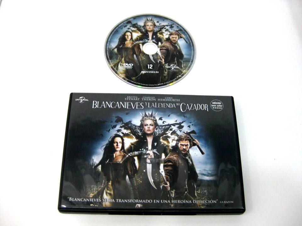 Snow White And The Huntsman DVD Kristen Stewart Chris Hemsworth - Image 1 of 2