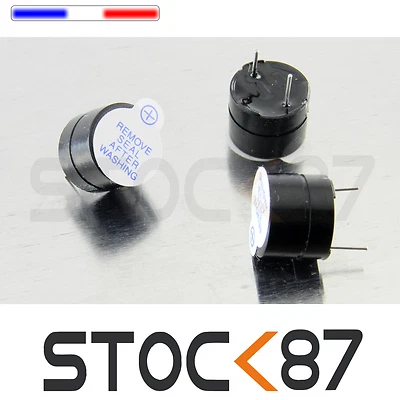 SK87 2 à 20pcs Buzzer Actif 5V ou 12V Bip continu. Arduino, Alarme, DIY