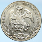 1894 As ML MEXICO GRAND argent 8 reales ANCIENNE RARE pièce ancienne mexicaine antique EAGLE i99651