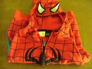 Spider Man Spiderman Boy's Zip-Up Hoodie Marvel Size XS 4/5 - Picture 1 of 5