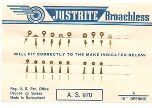 Manecillas de reloj vintage NOS para A. S. 970 precio dorado para un par - Imagen 1 de 1