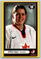 Gillian Apps 2004 Halifax Herald TEAM CANADA Women's Hockey Championship Card