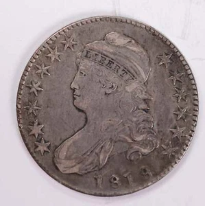 Medio dólar busto tapa 1819., pequeño '9', moneda circulada extra fina., tienda #1996 - Imagen 1 de 2