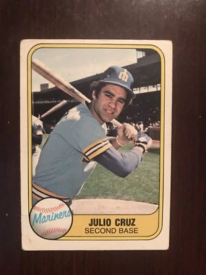 1981 Fleer #601 - Julio Cruz - Seattle Mariners - Image 1 of 2