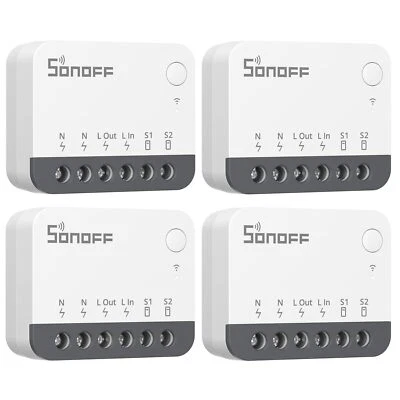4PCS SONOFF ZBMINIR2 Zigbee 3.0 Smart Switch Light Switch Relay App Control - Image 1 of 4