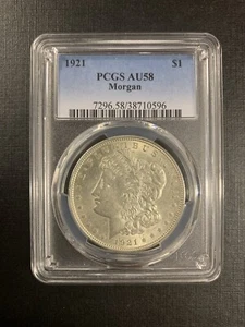 1921 PCGS AU58 Siver Morgan - Bild 1 von 2